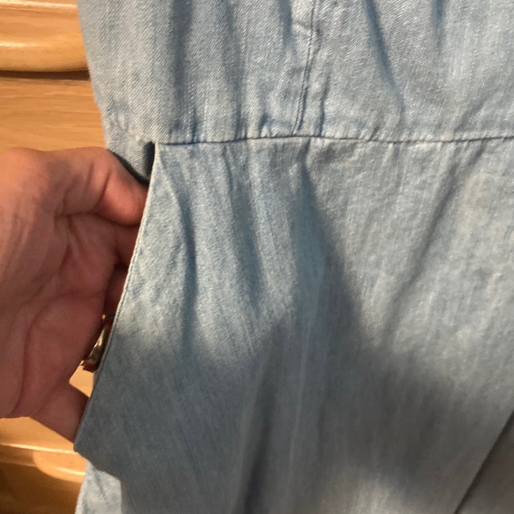 SO Light Blue Denim Dress Spaghetti Straps Medium - Picture 5 of 6